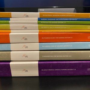 Complete set of ATI Books - NCLEX TEAS Study Guide Prep, great like UWor…